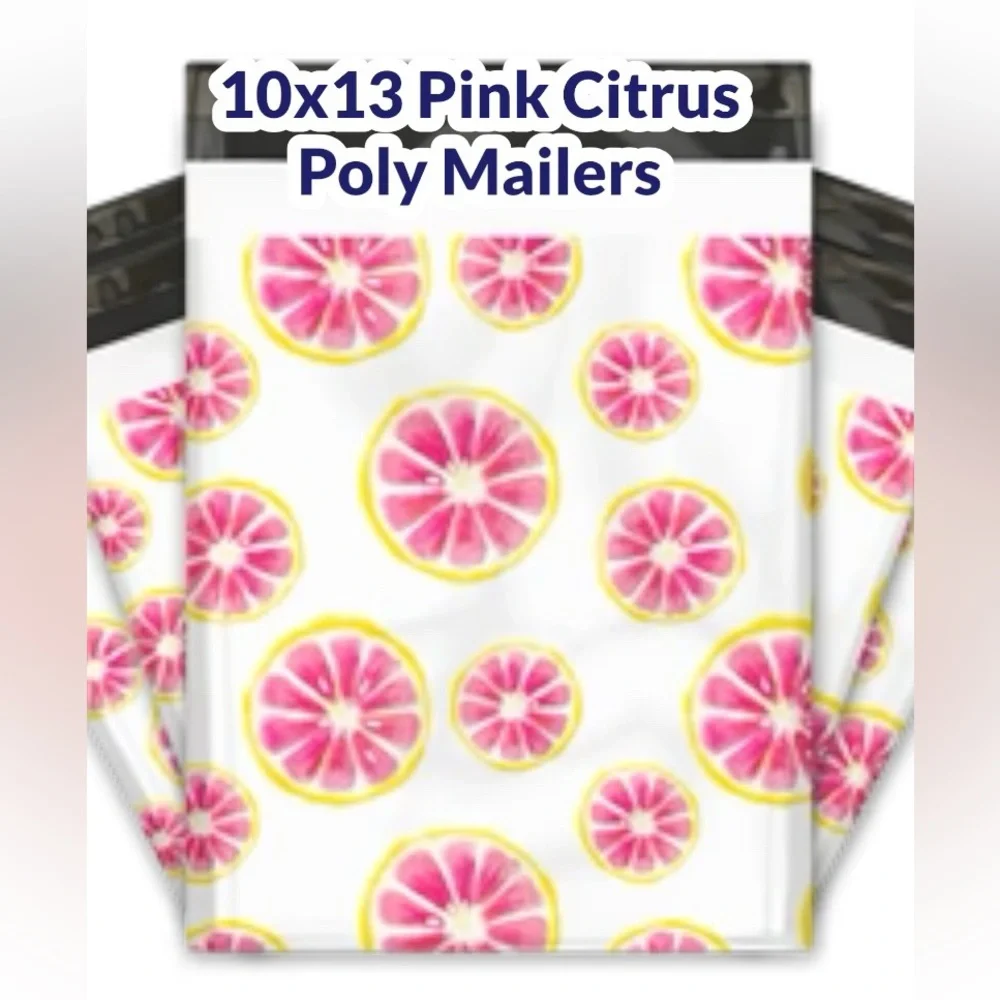 Pink Citrus Poly Mailers 10x13 Pack of 25
